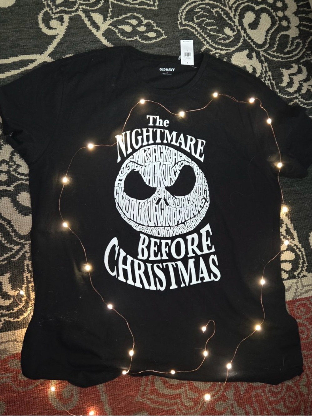 Old Navy Nightmare Before Christmas Jack Skellington Tee Menās M